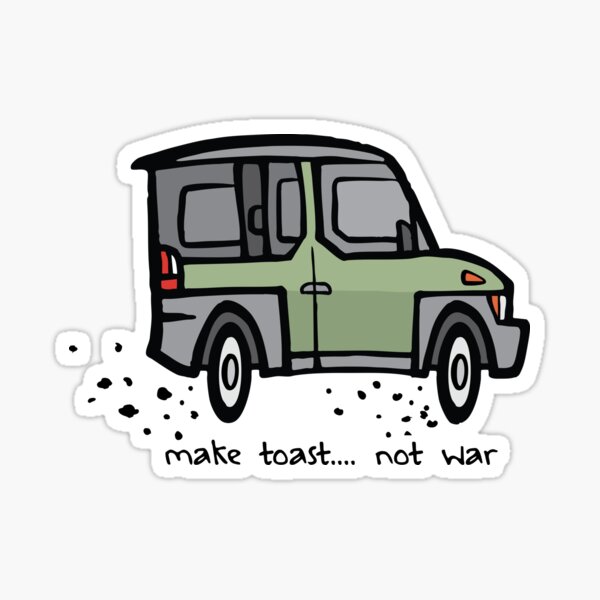 Item preview, Make Toast... Not War - glapagos green designed and sold by SKULLUXE.