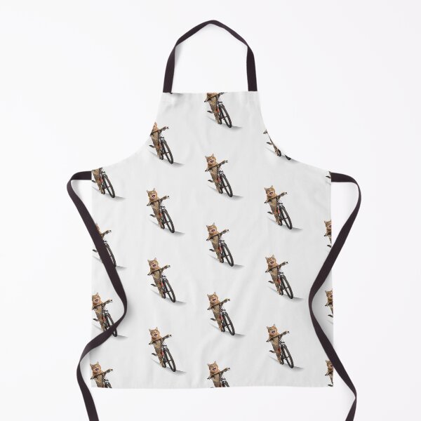 Item preview, "Cat Riding a Bicycle" Men's T-Shirt – Fun Kitten Wheelie Graphic & Eco-Friendly Fashion designed and sold by Colorful-Garden.
