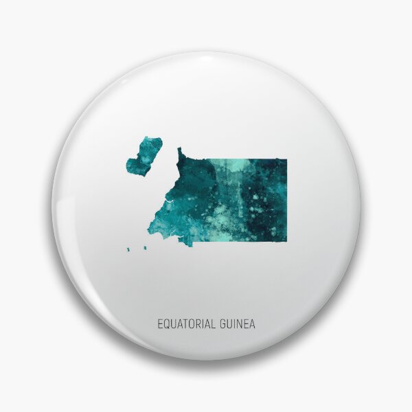 Item preview, Equatorial Guinea Watercolor Map designed and sold by ArtPrints.