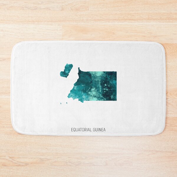 Item preview, Equatorial Guinea Watercolor Map designed and sold by ArtPrints.