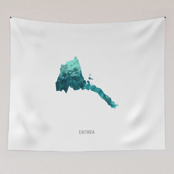 Item preview, Eritrea Watercolor Map designed and sold by ArtPrints.