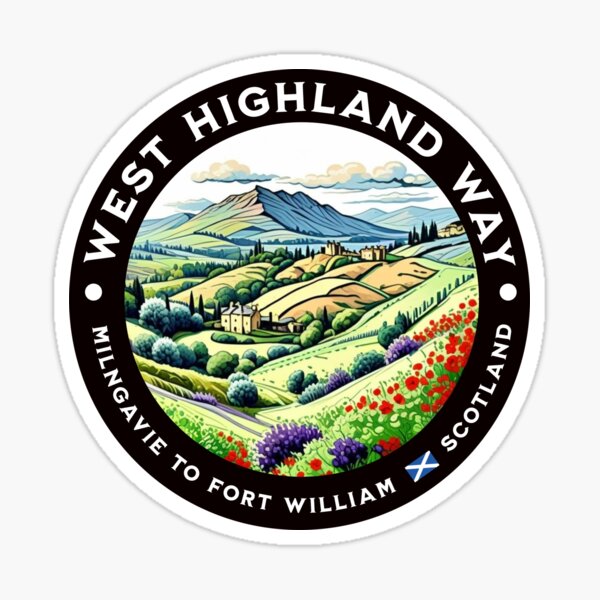 Item preview, WEST HIGHLAND WAY SCOTLAND  sticker or shirt and more designed and sold by designkb.