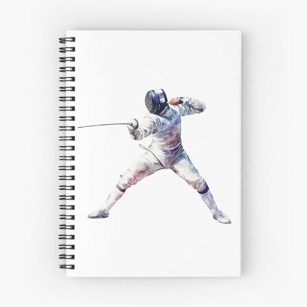 Item preview, Fencing Athlete in Action – Watercolor Sports Art Gifts designed and sold by Maniutek.