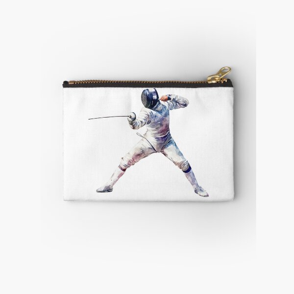 Item preview, Fencing Athlete in Action – Watercolor Sports Art Gifts designed and sold by Maniutek.