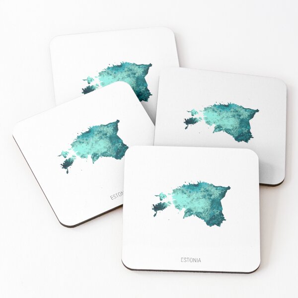 Item preview, Estonia Watercolor Map designed and sold by ArtPrints.