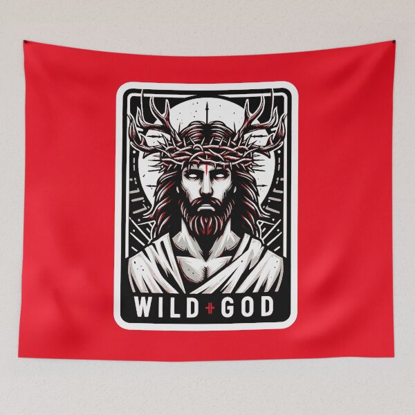 Item preview, Wild God - Jesus Christ of the Wilderness designed and sold by NuminousYes.