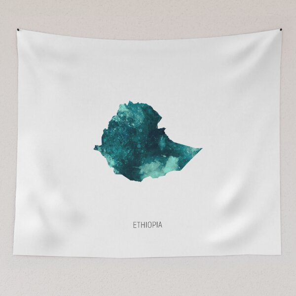 Item preview, Ethiopia Watercolor Map designed and sold by ArtPrints.