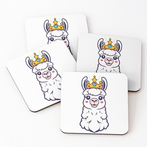 Item preview, Royal Llama – Cute Crowned Alpaca designed and sold by CrownedCanvas.