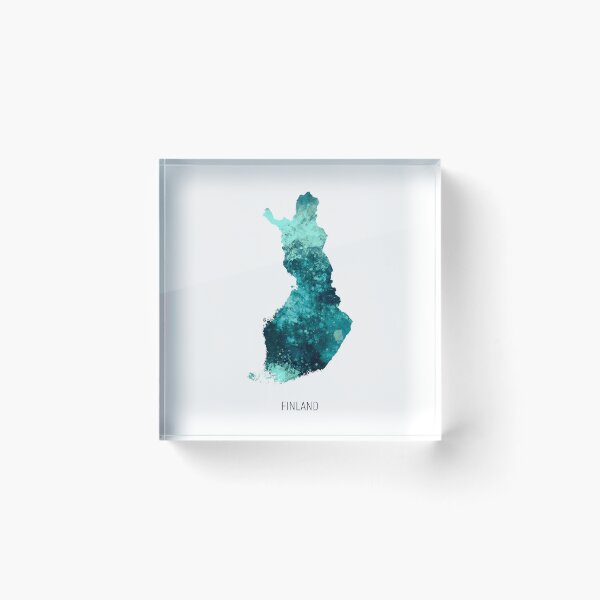 Item preview, Finland Watercolor Map designed and sold by ArtPrints.