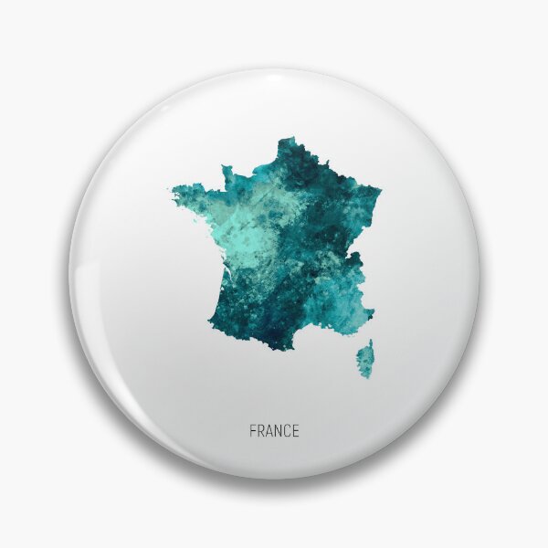 Item preview, France Watercolor Map designed and sold by ArtPrints.