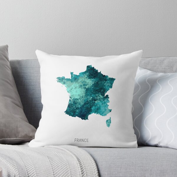 Item preview, France Watercolor Map designed and sold by ArtPrints.