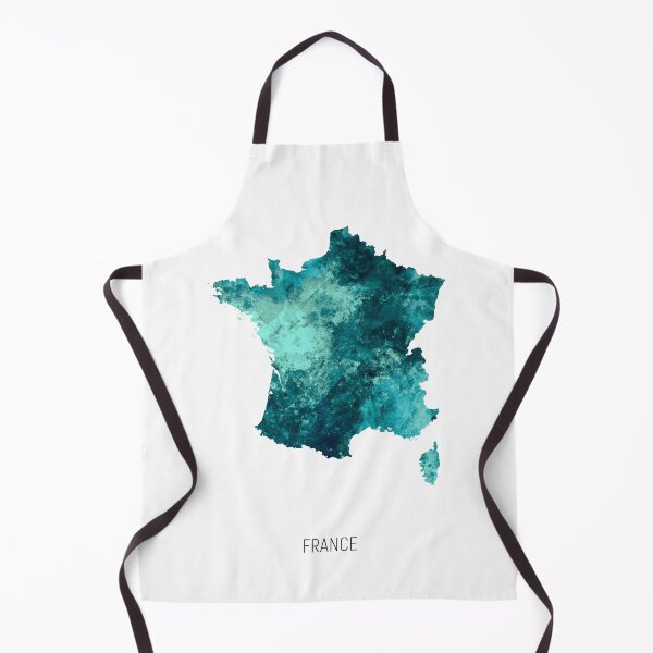 Item preview, France Watercolor Map designed and sold by ArtPrints.