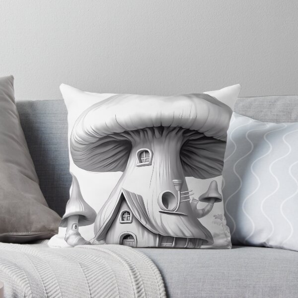 Item preview, Magical Mushroom House #5 Coloring Page Pattern  designed and sold by DavidColoring.