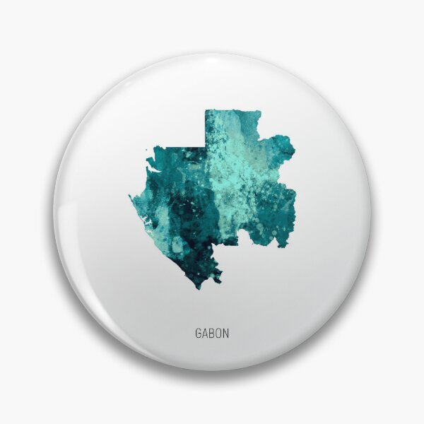 Item preview, Gabon Watercolor Map designed and sold by ArtPrints.