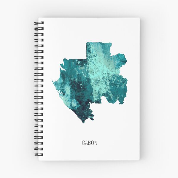 Item preview, Gabon Watercolor Map designed and sold by ArtPrints.