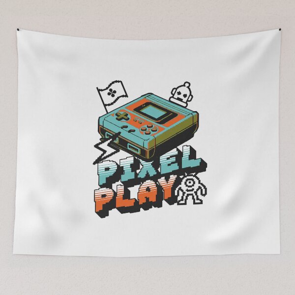 Item preview, Pixel Play Games – Retro & Fun Gaming Typography Design designed and sold by BasmaAtef.