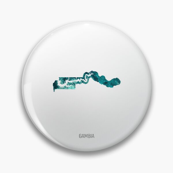 Item preview, Gambia Watercolor Map designed and sold by ArtPrints.