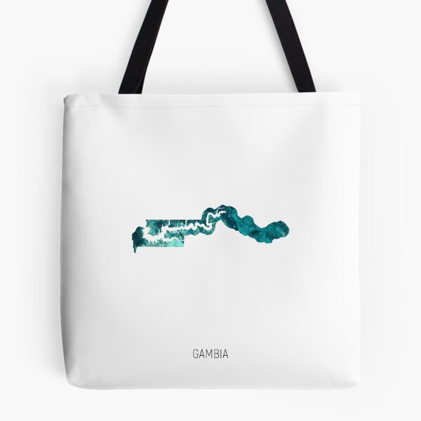 Item preview, Gambia Watercolor Map designed and sold by ArtPrints.