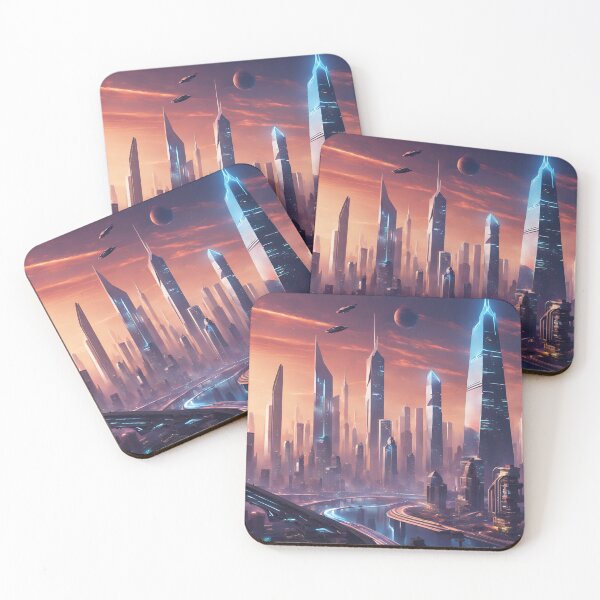 Item preview, Futuristic Megacity – Neon Dreams & Sci-Fi Skylines designed and sold by Eman Abou Ghazy.