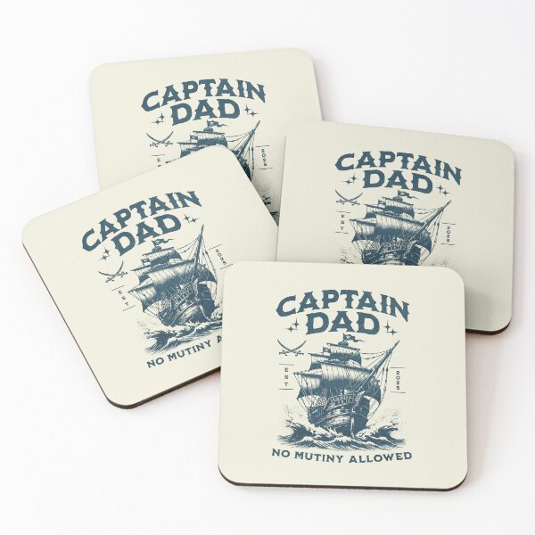 Item preview, Captain Dad, No Mutiny Allowed, Dad´s Pirate Ship 2025 designed and sold by DAMOTAmagazine.