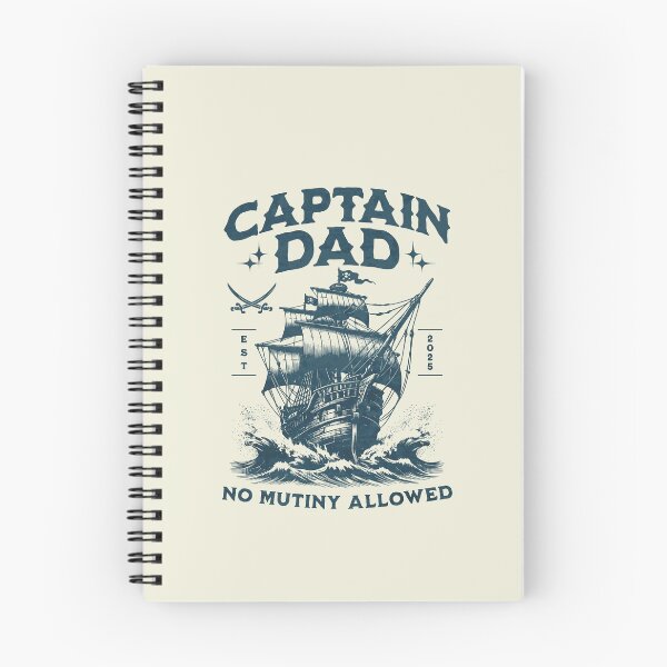Item preview, Captain Dad, No Mutiny Allowed, Dad´s Pirate Ship 2025 designed and sold by DAMOTAmagazine.