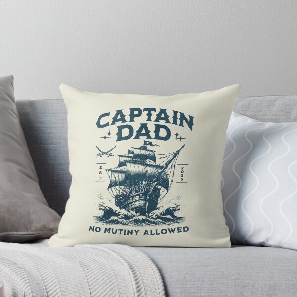 Item preview, Captain Dad, No Mutiny Allowed, Dad´s Pirate Ship 2025 designed and sold by DAMOTAmagazine.