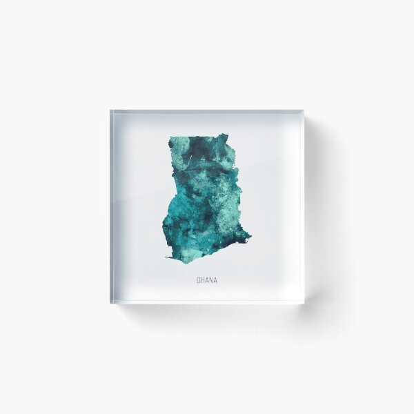Item preview, Ghana Watercolor Map designed and sold by ArtPrints.