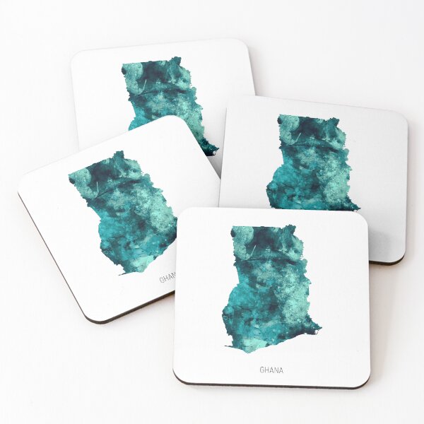 Item preview, Ghana Watercolor Map designed and sold by ArtPrints.