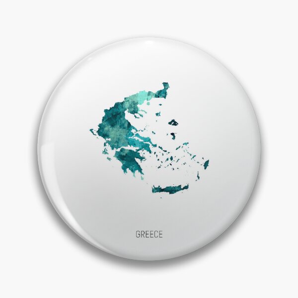 Item preview, Greece Watercolor Map designed and sold by ArtPrints.