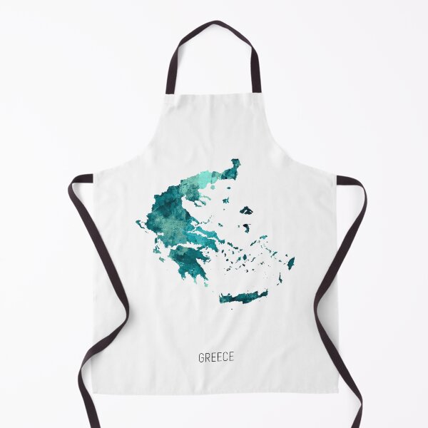Item preview, Greece Watercolor Map designed and sold by ArtPrints.