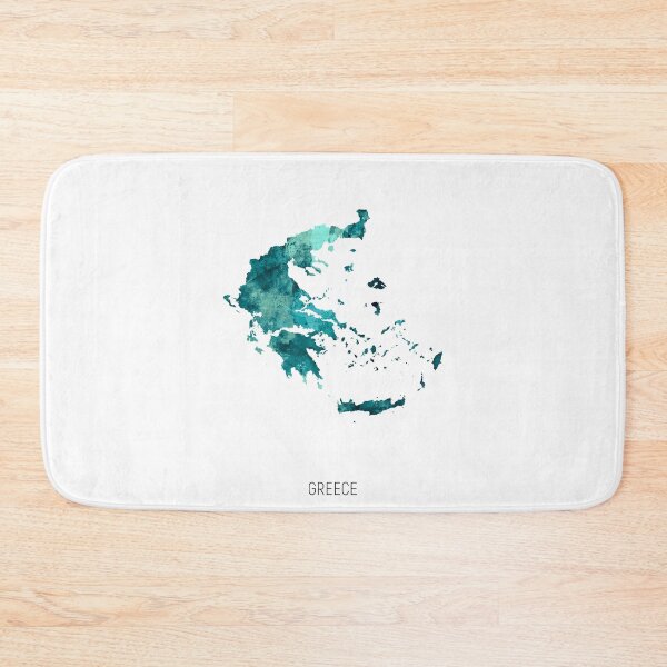 Item preview, Greece Watercolor Map designed and sold by ArtPrints.