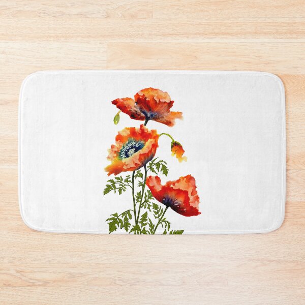 Artikelvorschau, ROTE MOHNBLUMEN AQUARELL, WILDFLUMEN-T-SHIRT FÜR DAMEN entworfen und verkauft von Danicus666.