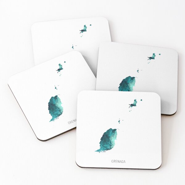 Item preview, Grenada Watercolor Map designed and sold by ArtPrints.