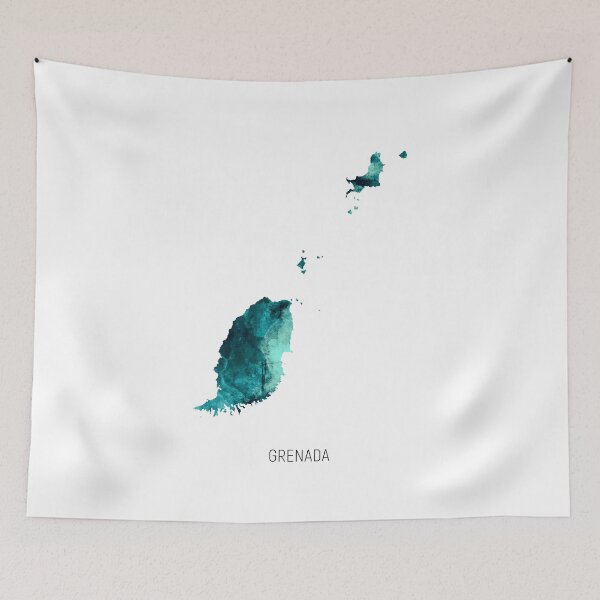 Item preview, Grenada Watercolor Map designed and sold by ArtPrints.