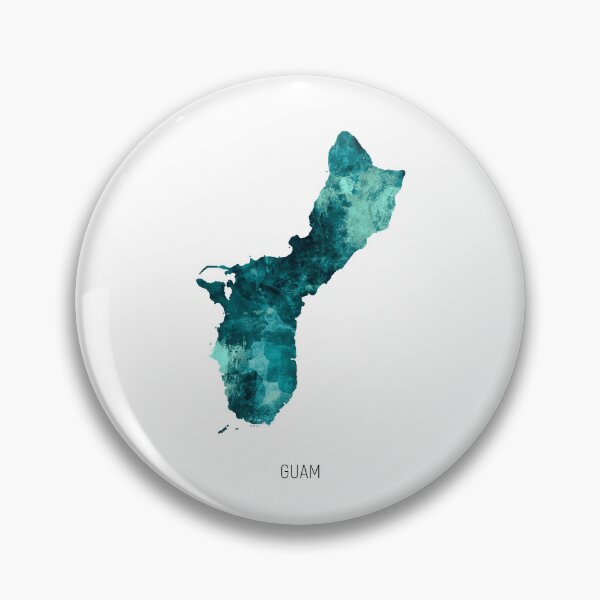 Item preview, Guam Watercolor Map designed and sold by ArtPrints.