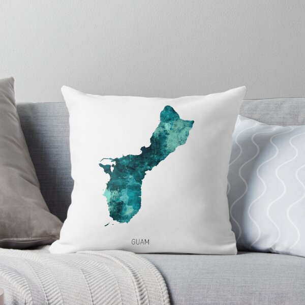 Item preview, Guam Watercolor Map designed and sold by ArtPrints.