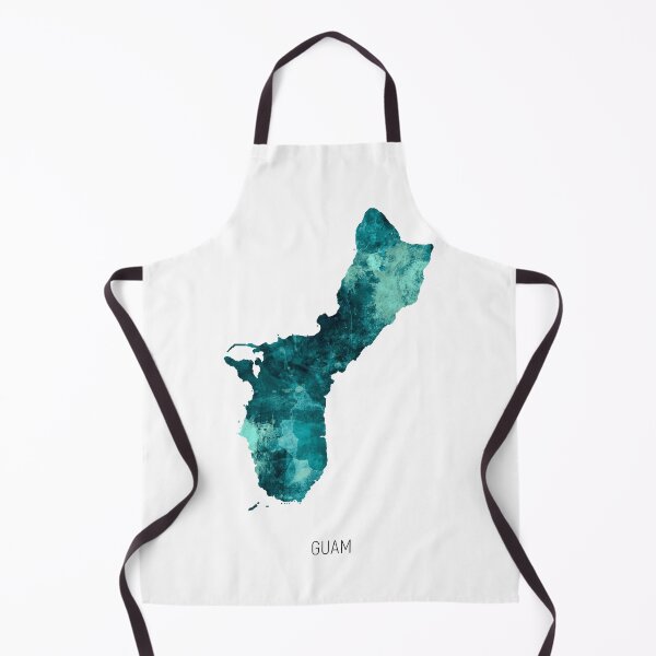 Item preview, Guam Watercolor Map designed and sold by ArtPrints.