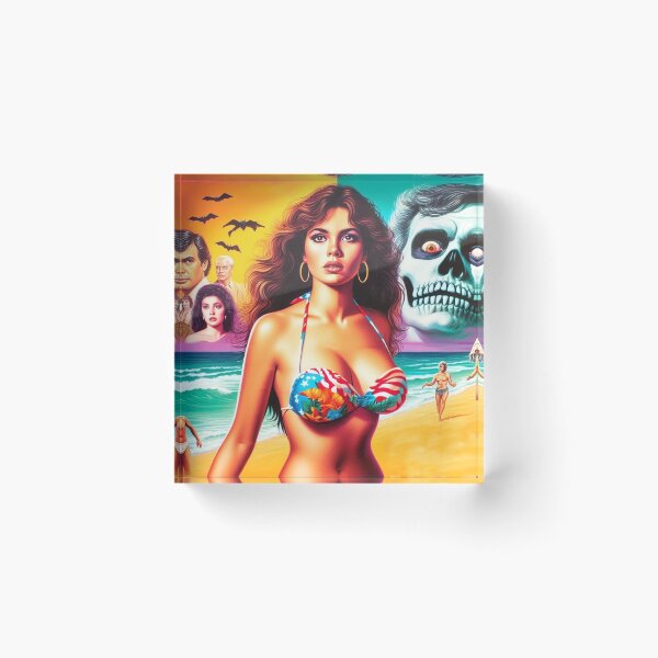 Item preview, Horror Beach Girl designed and sold by PulpVintage.