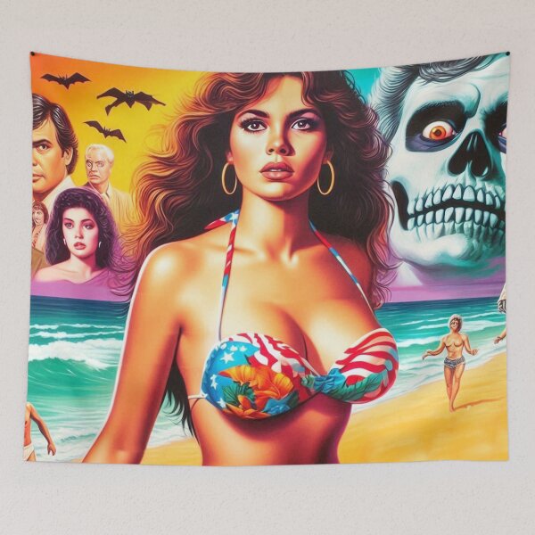 Item preview, Horror Beach Girl designed and sold by PulpVintage.