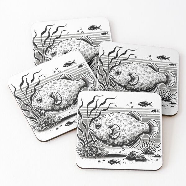 Item preview, British Isles Lumpsucker – Coastal Wildlife Linework Art designed and sold by D'riftr.