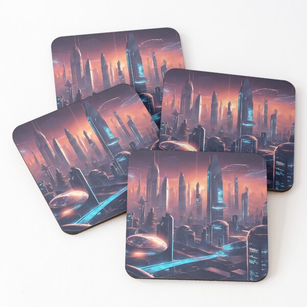 Item preview, Neo-Futuristic Metropolis – A Sci-Fi Vision of Tomorrow designed and sold by Eman Abou Ghazy.