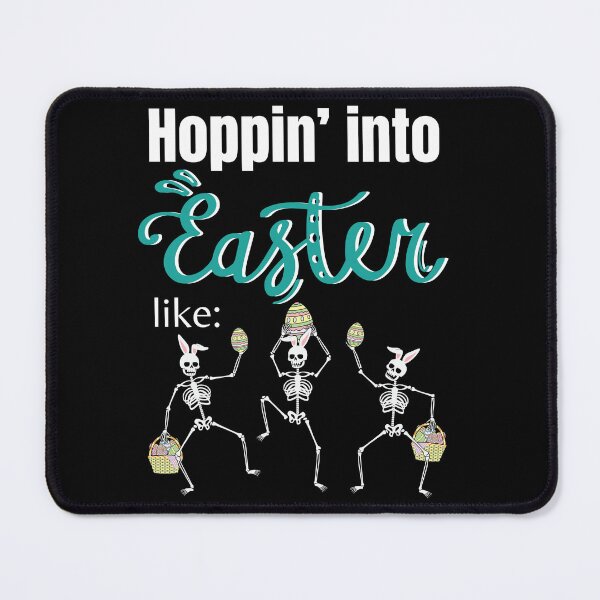 Item preview, Funny Easter 2024 Easter Skeletons Hoping with Bunny Ears and Easter Baskets designed and sold by Jenaxbelle.
