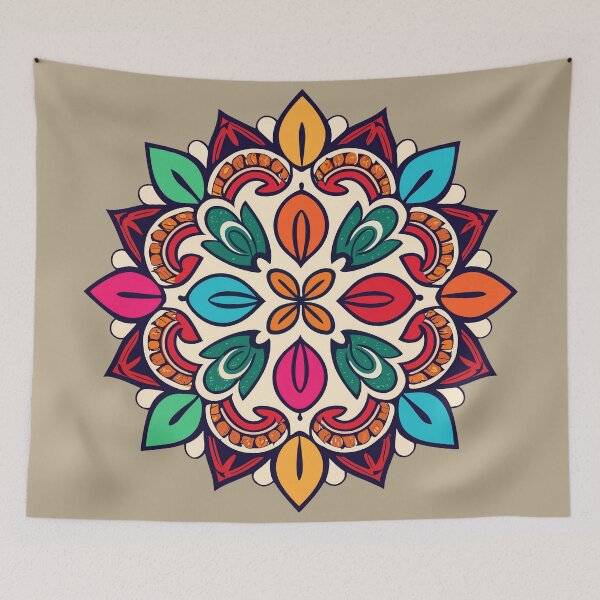 Item preview, Colorful Rangoli Design designed and sold by Jollys-ArtShop.