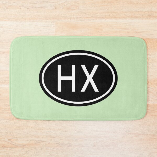 Item preview, Monograma HX Initials en letras blancas ovaladas designed and sold by Jeallan Designs.