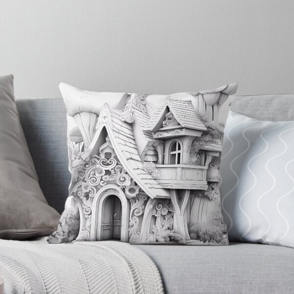 Item preview, Magical Fairy House #23 Coloring Page Pattern  designed and sold by DavidColoring.