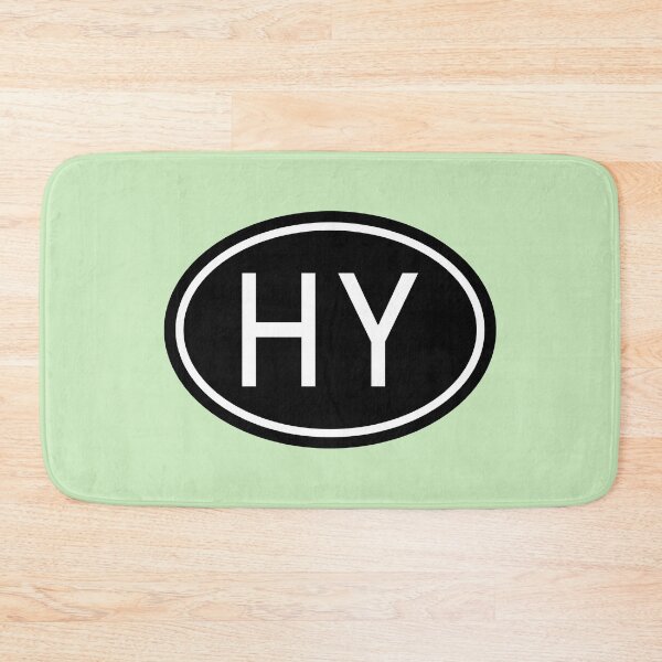 Item preview, Monograma HY Initials en letras blancas ovaladas designed and sold by Jeallan Designs.