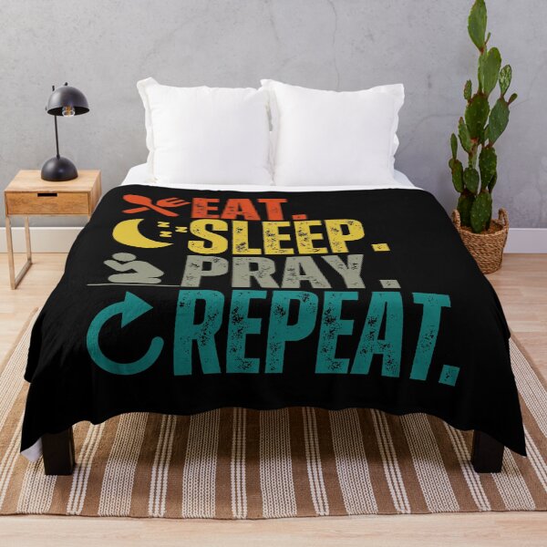 Item preview, Eat Sleep Pray Repeat Funny Religious Christian Design designed and sold by Jenaxbelle.