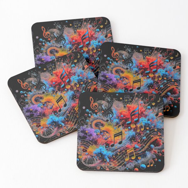 Item preview, Colorful Abstract Music Art – Vibrant Musical Notes Design designed and sold by 549 Designs.