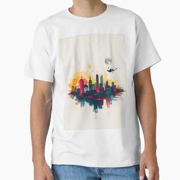 Item preview, Contemporary Cityscape with Urban Flair designed and sold by bukajart.