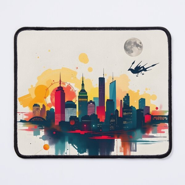 Item preview, Contemporary Cityscape with Urban Flair designed and sold by bukajart.